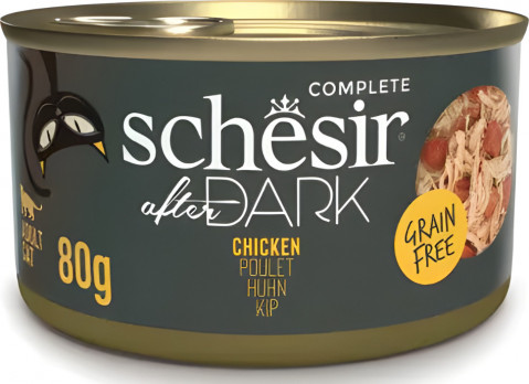 SCHESIR After dark Kurczak w rosole - mokra karma dla kota - 80g - Galeria zdjęcie 1