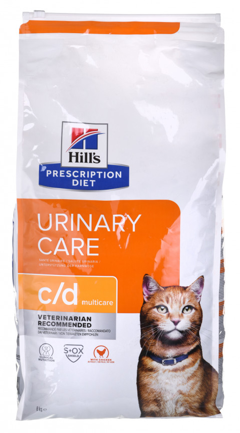 Hill's Prescription Diet Feline c/d Urinary Care - sucha karma dla kota z chorobami układu moczowego - 8 kg - Galeria zdjęcie 2