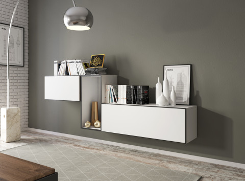 Zestaw meblowy ROCO 11 biały/czarny/biały - Galeria zdjęcie 1