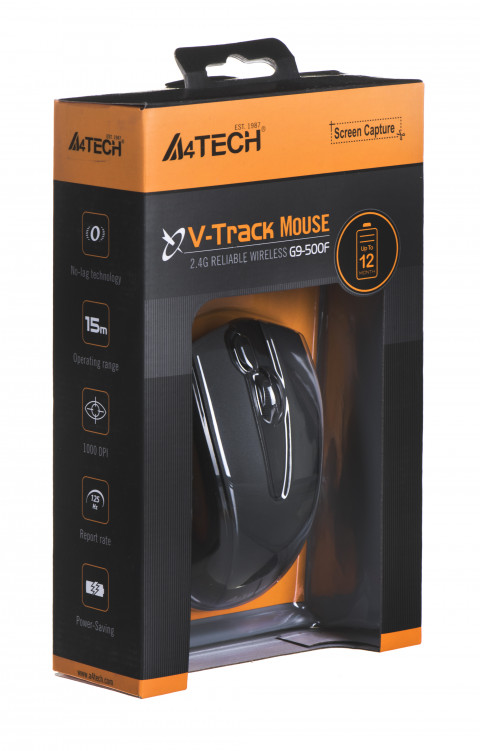 Mysz A4Tech V-TRACK G9-500F-1 Black RF nano - Galeria zdjęcie 6
