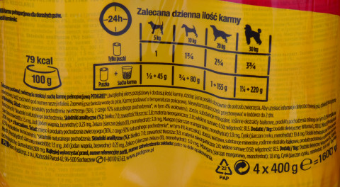 PEDIGREE Wołowina i kurczak w galaretce - mokra karma dla psa - 4x400 g - Galeria zdjęcie 4