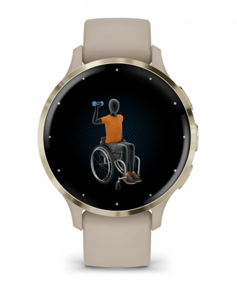 Zegarek Garmin Venu 3S 41mm Beżowy - Galeria zdjęcie 6