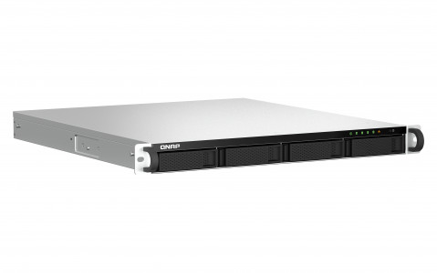 Qnap TS-464U-8G, 1U, 4 x 2.5"/3.5" SATA , Intel Celeron N5105/N5095 4C/4T, 8GB RAM onboard (not expandable), 2 x 2.5GbE, Single PSU (not upgradeable to RP) - Galeria zdjęcie 2