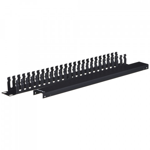 Lanberg organizer kabli 19'' 1u z zaślepką czarny ak-1201-b - Galeria zdjęcie 3