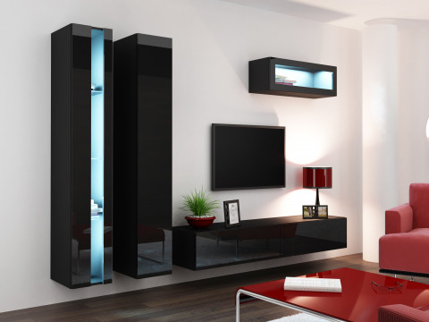Zestaw meblowy VIGO NEW 2 czarny/czarny połysk - Galeria zdjęcie 1