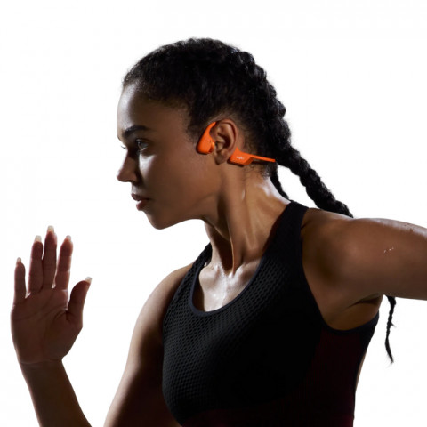 Słuchawki bezprzewodowe kostne Shokz Openrun Pro 2 USB-C pomarańczowe - Galeria zdjęcie 5
