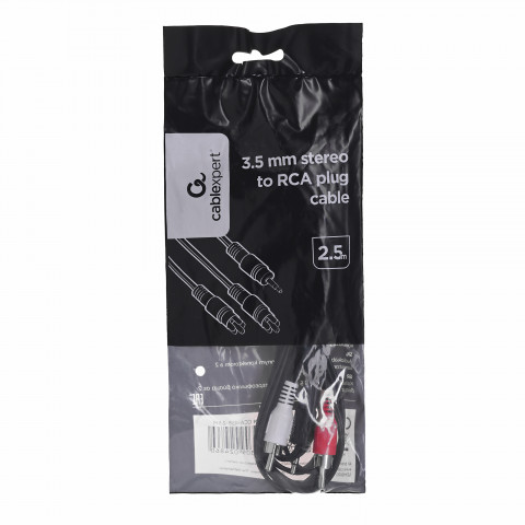 Kabel minijack-2xrca (chinch) m/m 2.5m cca-458-2.5m - Galeria zdjęcie 2