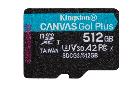 KINGSTON microSDXC Canvas Go Plus 512GB + adapter - Galeria zdjęcie 3