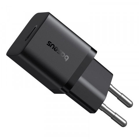 Ładowarka sieciowa Baseus GaN5 1C 25W EU (czarny) - Galeria zdjęcie 4