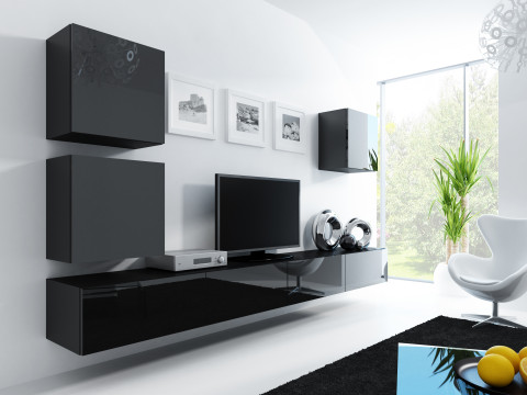 Zestaw meblowy VIGO 22 czarny/czarny połysk - Galeria zdjęcie 1