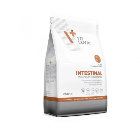 VET EXPERT Veterinary Diet Intestinal Cat - sucha karma dla kota - 250g - Galeria zdjęcie 3