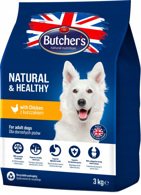 BUTCHER'S Natural & Healthy - sucha karma dla psa - 2x3kg - Galeria zdjęcie 2