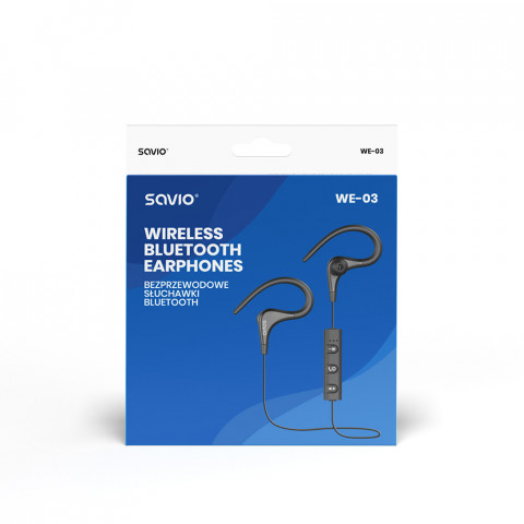 SAVIO BEZPRZEWODOWE SŁUCHAWKI BLUETOOTH WE-03 - Galeria zdjęcie 3