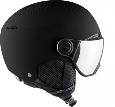 Kask narciarski ALPINA ARBER VISOR Q LITE BLACK 54-58 - Galeria zdjęcie 3