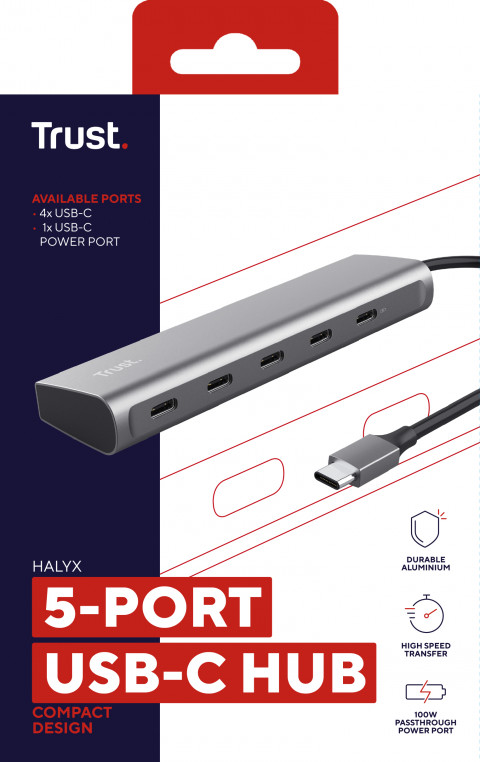 Trust HALYX 5 Portowy USB-C HUB - Galeria zdjęcie 8