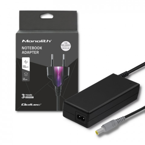 Qoltec Zasilacz dedykowany do IBM Lenovo 90W | 20V | 4.5 A | 7.9x5.5 - Galeria zdjęcie 1