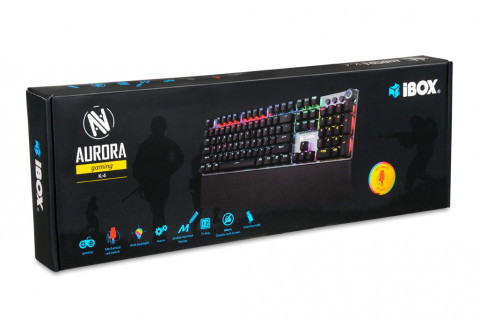 KLAWIATURA I-BOX AURORA K-4 RGB, MECHANICZNA - Galeria zdjęcie 12