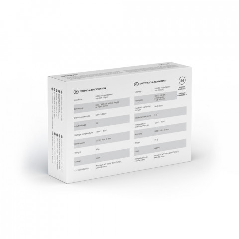 SAVIO ZEWNĘTRZNA OBUDOWA NA DYSK HDD/SDD 2,5", USB - Galeria zdjęcie 2
