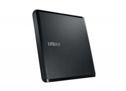 Lite-On nagrywarka zewnętrzna DVD ES1, USB, Ultra-slim 13.5mm, czarna, retail - Galeria zdjęcie 6
