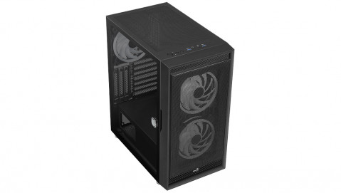 Obudowa AEROCOOL PGS GRAPHITE-G-BK-v2 FRGB czarna - Galeria zdjęcie 11