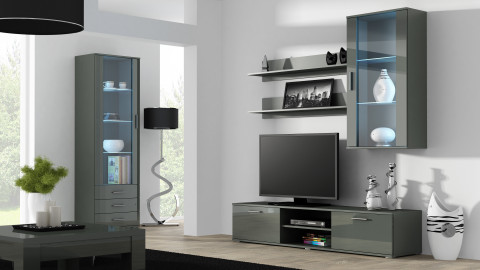 Witryna SOHO S1 szary/ szary połysk - Galeria zdjęcie 4