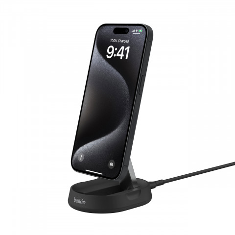 Ładowarka bezprzewodowa Belkin BoostCharge Pro Convertible Magnetic Wireless Charging Stand with Qi2 15W + 20W USB-C Power Supply Black - Galeria zdjęcie 1