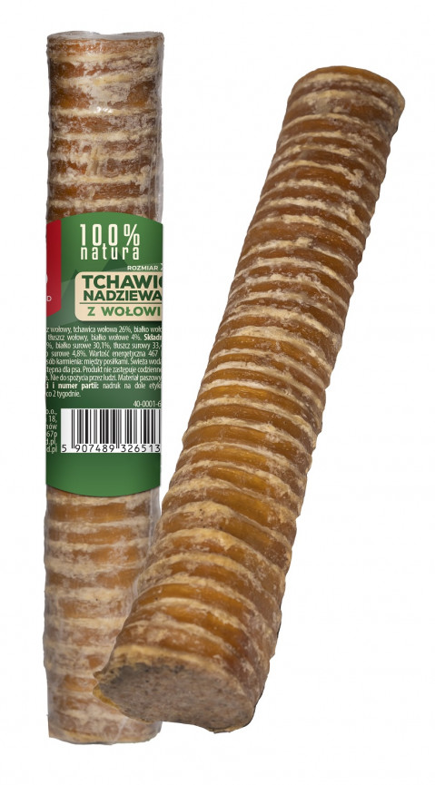MACED Tchawica nadziewana z wołowiną - gryzak dla psa - 150 g - Galeria zdjęcie 1