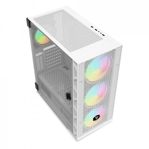 SAVIO OBUDOWA KOMPUTEROWA RAPTOR WHITE X1 ARGB - Galeria zdjęcie 5