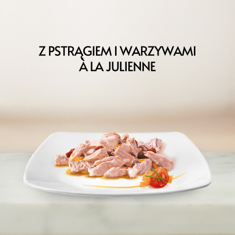 GOURMET A la Carte Kurczak, Pstrąg, Wołowina, Rdzawiec - mokra karma dla kota - 4 x 85g - Galeria zdjęcie 6