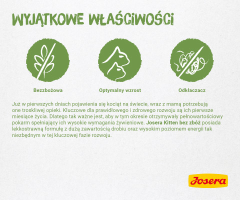 JOSERA Kitten grainfree - sucha karma dla kota - 400g - Galeria zdjęcie 6