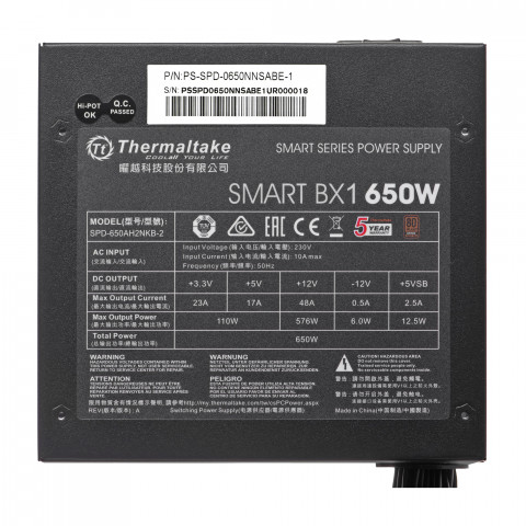 Zasilacz Thermaltake Smart BX1 650W - Galeria zdjęcie 11