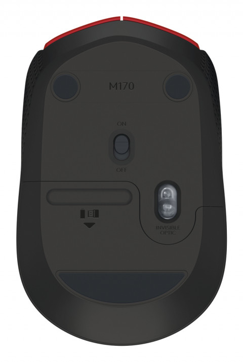 Mysz Logitech M171 bezprzewodowa, czerwona - Galeria zdjęcie 2