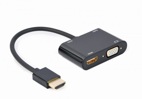 GEMBIRD ADAPTER HDMI - HDMI + VGA + AUDIO I ZASILA - Galeria zdjęcie 1