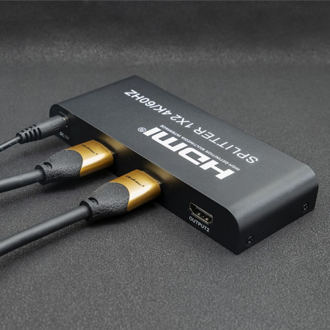 QOLTEC ROZDZIELACZ SPLITTER 2XHDMI 4KX2K | 6GB/S - Galeria zdjęcie 3