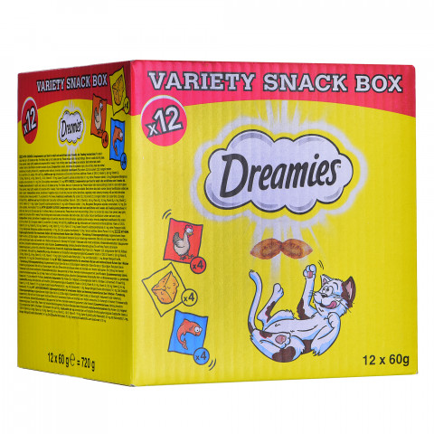 DREAMIES Variety Snack Box - przysmak dla kota - 12x60 g - Galeria zdjęcie 2