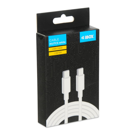 IBOX KABEL IKUTCS1W USB-C 60W SILICON 1M WHITE - Galeria zdjęcie 10