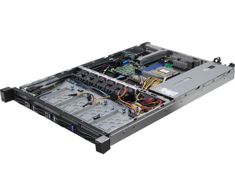 Platforma ASRock Rack (1U) AMD Epyc 9004 (4xLFF, 4XSFF, 2x10GbE, Red. PSU, IPMI) - Galeria zdjęcie 2