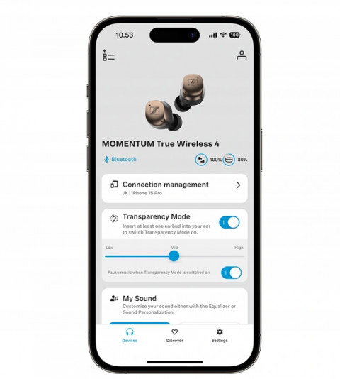 Słuchawki Sennheiser MOMENTUM True Wireless 4 MTW4 White - Galeria zdjęcie 9