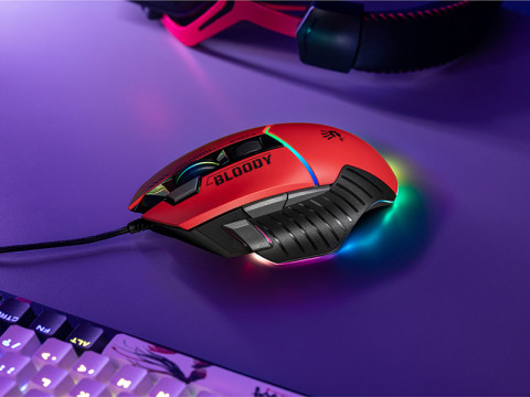 A4TECH MYSZ W95MAX USB SPORTS RED A4TMYS47257 - Galeria zdjęcie 6