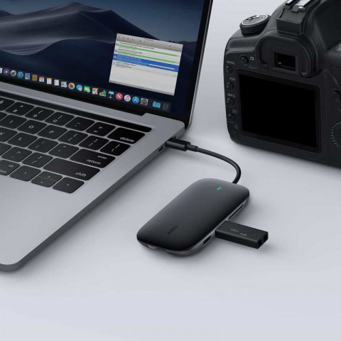 AUKEY HUB USB C CB-C71 8W1 RJ45 HDMI 4K PD 100W - Galeria zdjęcie 6