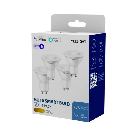 Inteligentna żarówka Yeelight W1 GU10 (ściemnialna) 4szt YLDP004 - Galeria zdjęcie 3