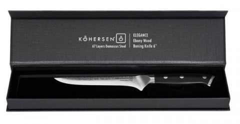 Nóż do trybowania Boning Kohersen Elegance Ebony Wood 15,2cm - Galeria zdjęcie 8