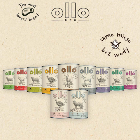 OLLO Puppy Pure Indyk - mokra karma dla psa - 400g - Galeria zdjęcie 6