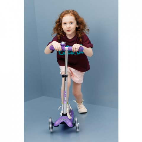 Hulajnoga Mini Micro Deluxe Fairy Glitter LED Purple - Galeria zdjęcie 5