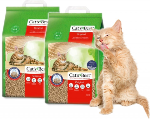 CAT’S BEST EcoPlus - żwirek dla kota - (2x20l) 40l - Galeria zdjęcie 1