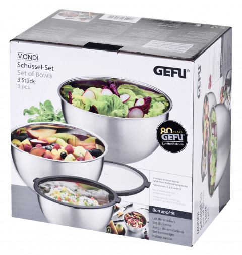 Zestaw 3 mis (16, 20, 24 cm) GEFU MONDI G-89430 - Galeria zdjęcie 21