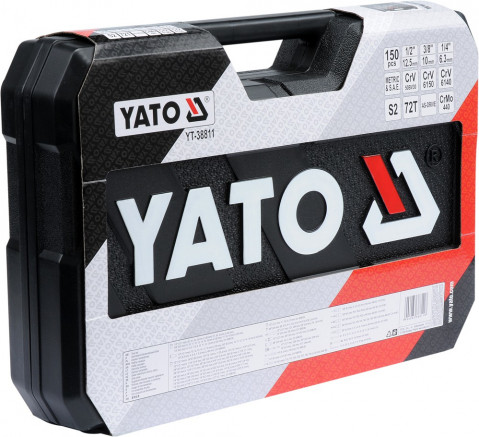 Zestaw kluczy XXL YATO 150szt. 1/4"-3/8"-1/2" 38811 - Galeria zdjęcie 5