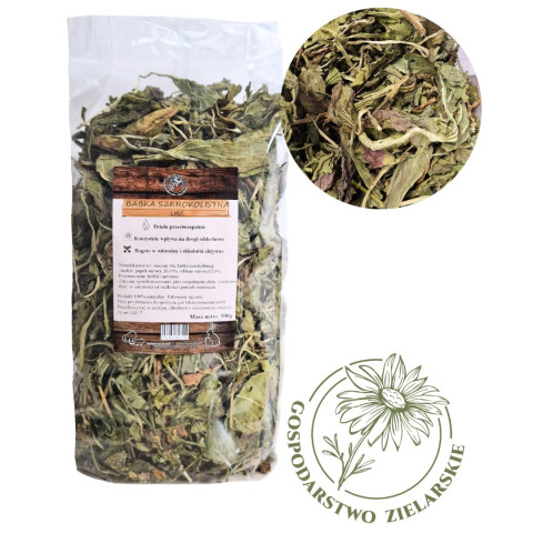 FACTORYHERBS Babka Szerokolistna Liść Gospodarstwo Zielarskie - przysmak dla gryzoni i królika - 500g - Galeria zdjęcie 1
