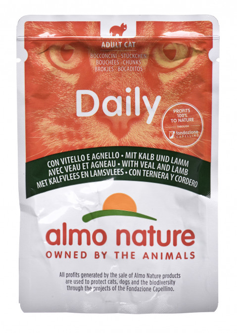 ALMO NATURE Daily Menu Cielęcina z jagnięciną - saszetka 70g - Galeria zdjęcie 1