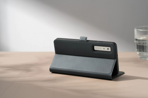 Etui Flip-Fold Cover Case Onyx Palma Dark Grey - Galeria zdjęcie 6